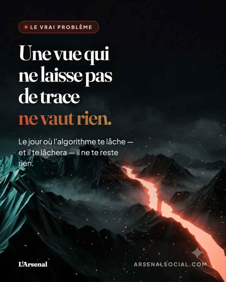 Une vue qui ne laisse pas de trace ne vaut rien : sans contact récupéré, il ne reste rien.