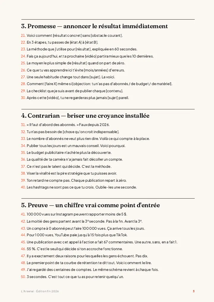 Extrait de la bibliothèque d'accroches
